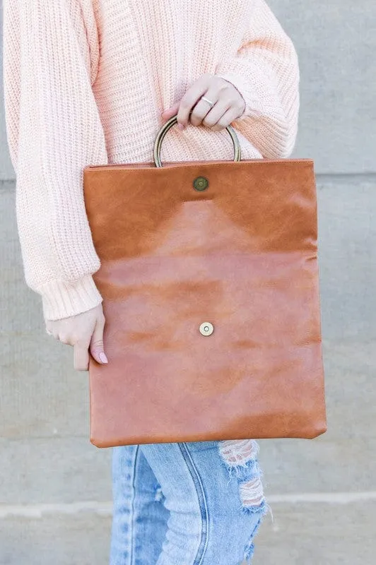 ❤️ GYPSY FOX-Aili's Corner Fold-Over O-Ring Clutch – Chic & Stylish Evening Accessory