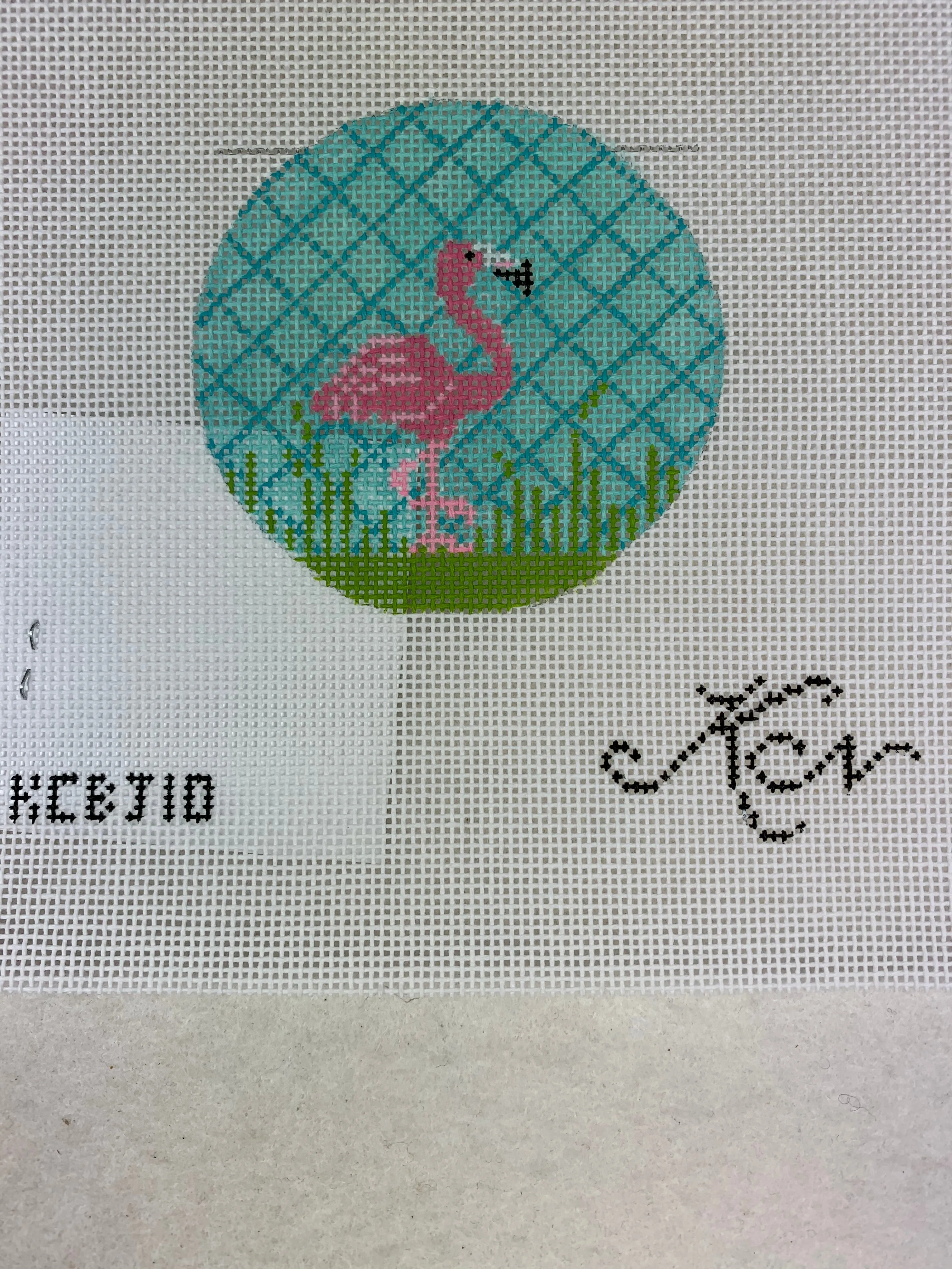 * Kelly Clark Studio KBC-J10 Pink Flamingo Round
