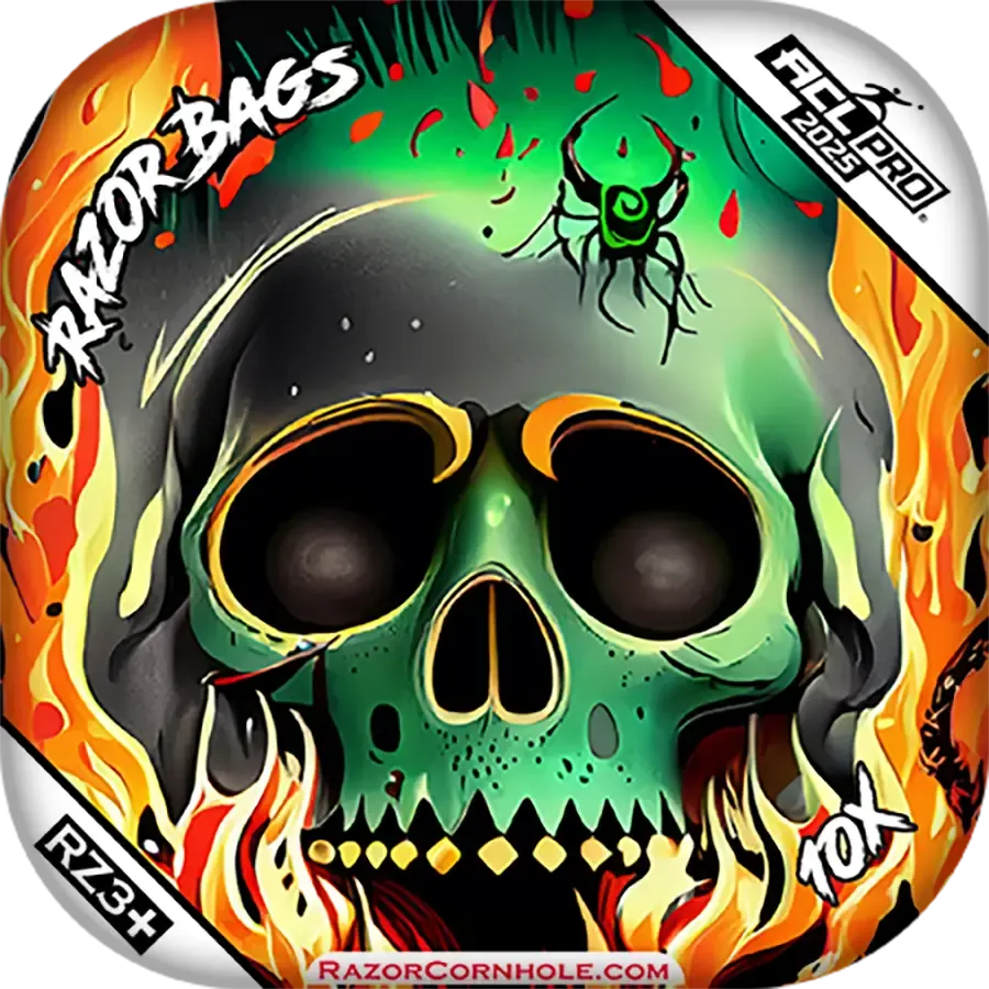 10X | Nuclear Skull | ACL PRO Razor Cornhole Bags