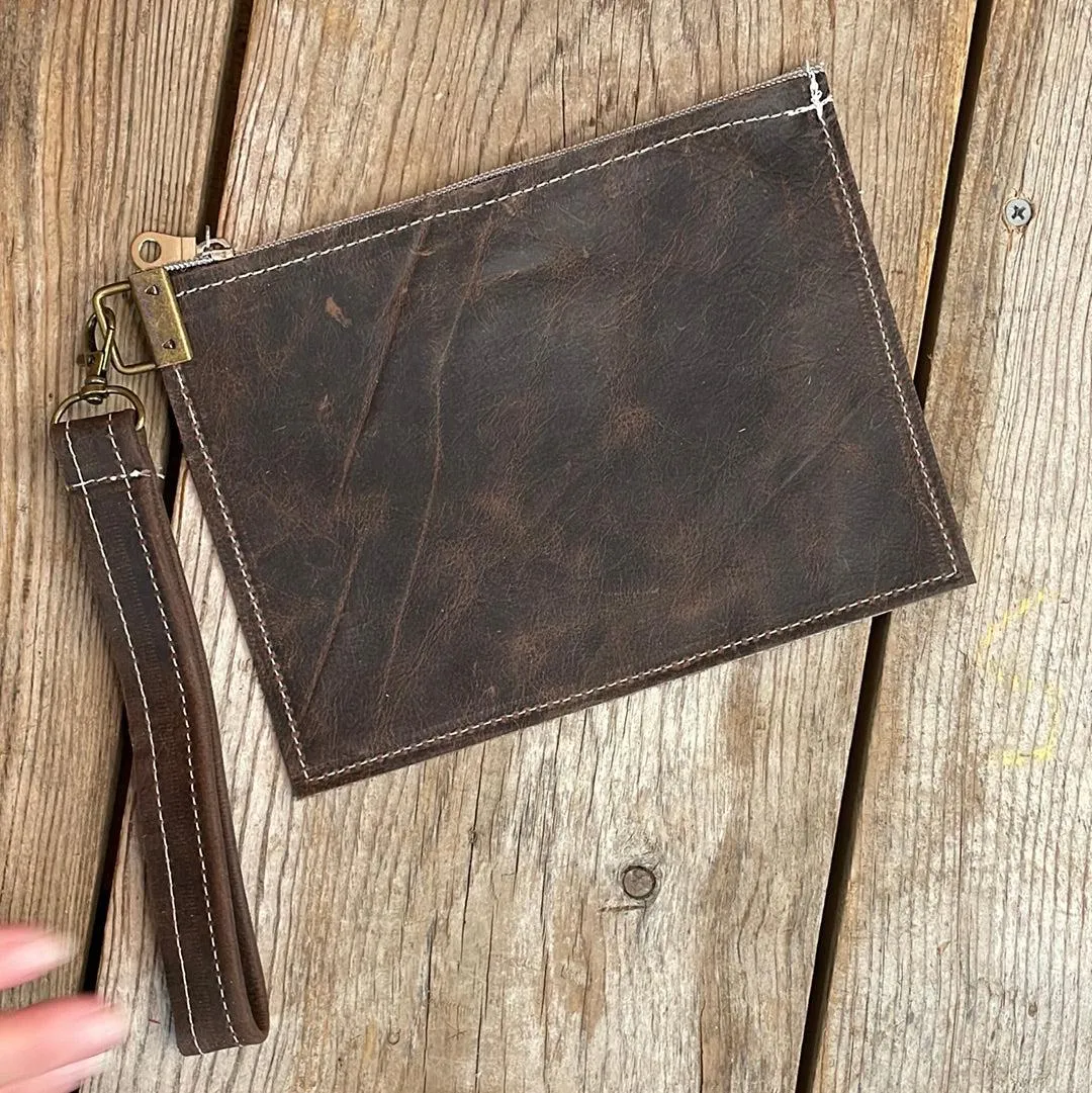 158 Make-up bag - Black w/ Deadwood Roses