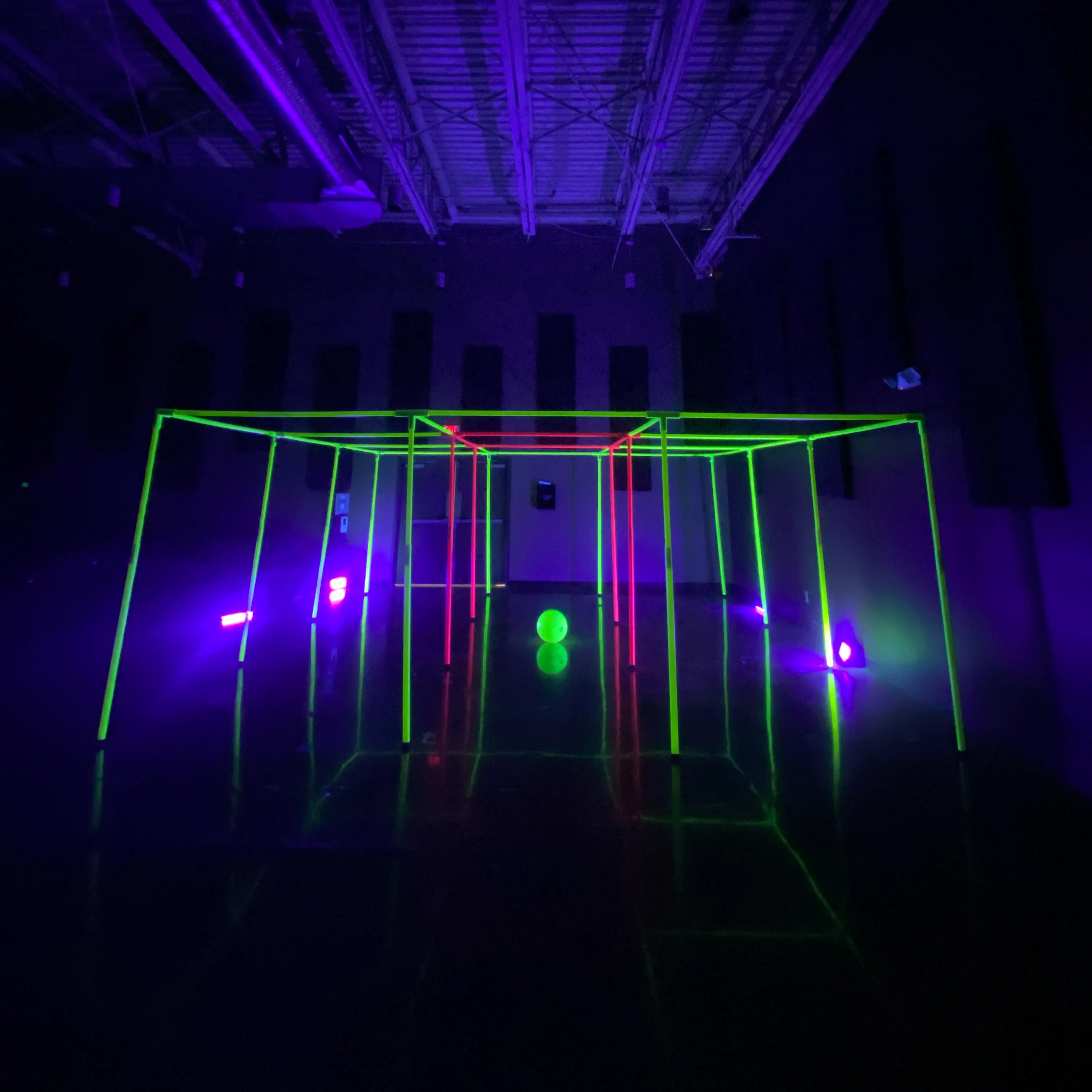 9 Square in the Air: Neon Game