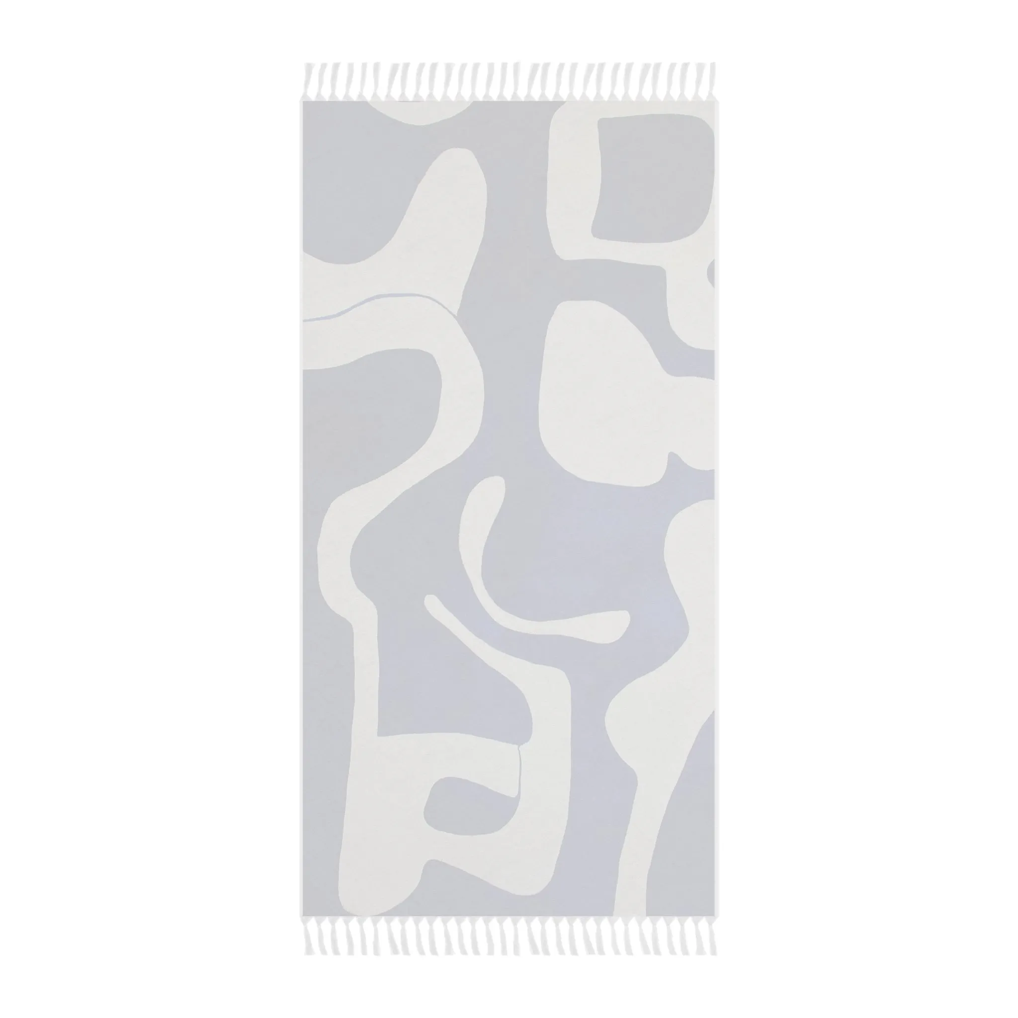 Abstract Blue & White Beach Towel