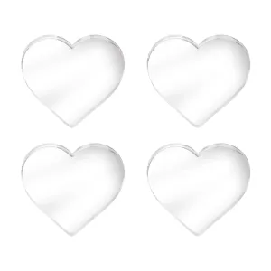 Acrylic Heart Coasters - Set of 4