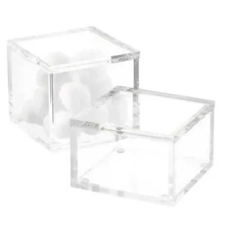 Acrylic Square Lidded Box