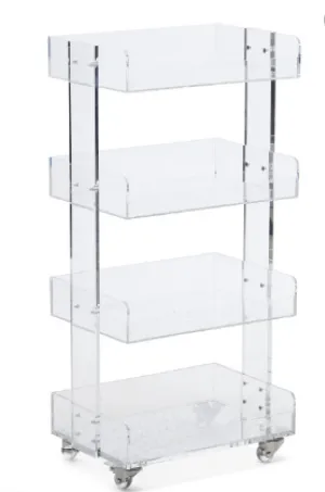 Acrylic Tiered Cart