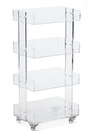 Acrylic Tiered Cart