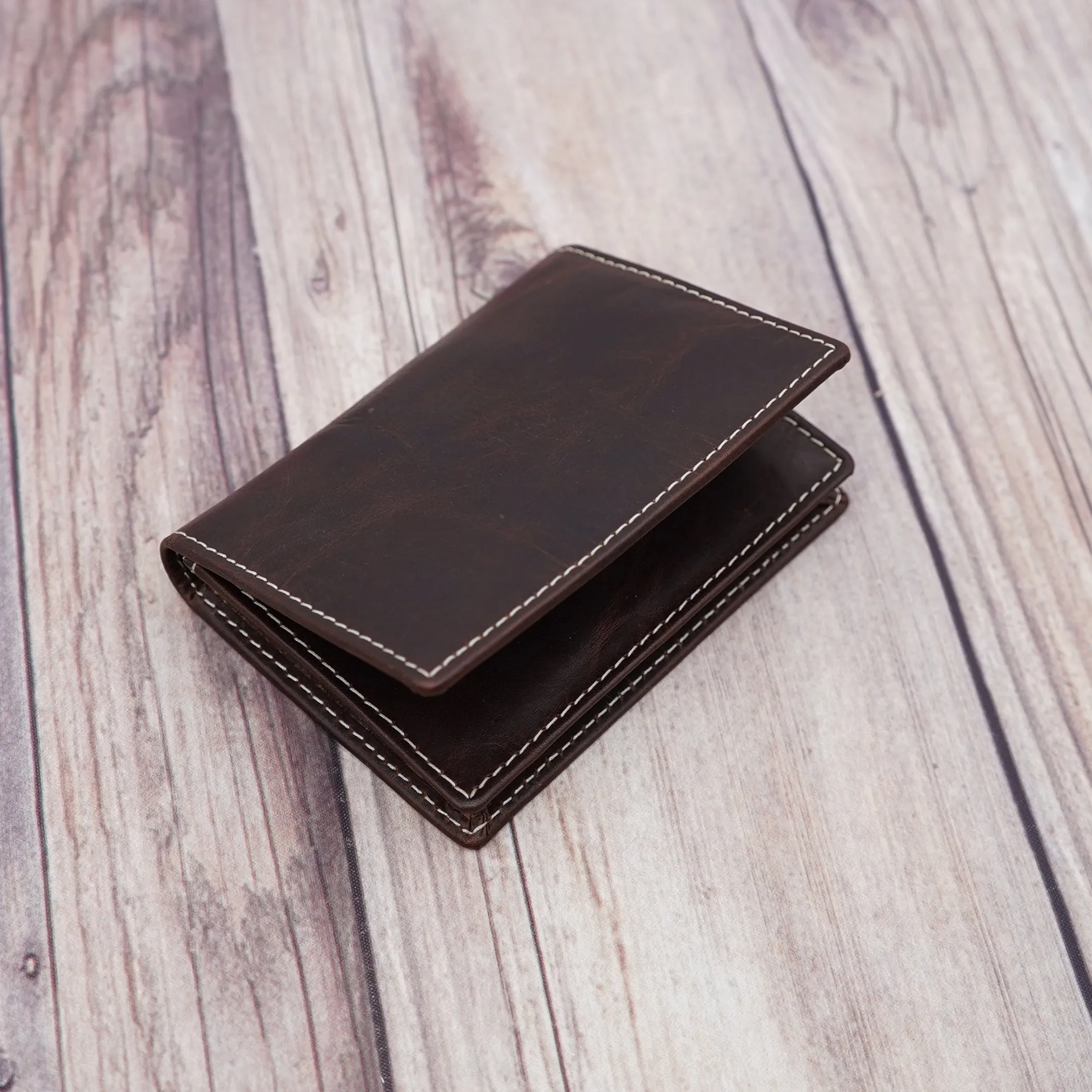 AG Wallets Napa Leather Business Card Holder & Wallet - Holds Up to 40 Cards, Stylish and Functional Organizer for Professionals