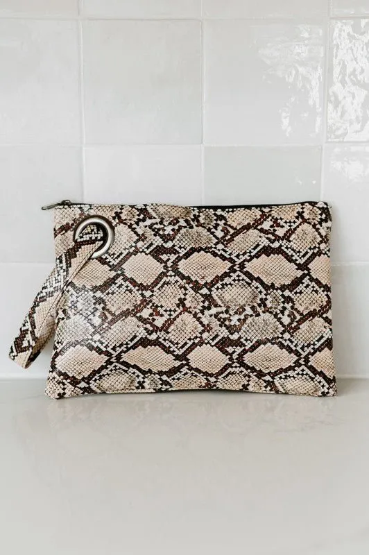 Alexa Oversized Clutch   Wristlet