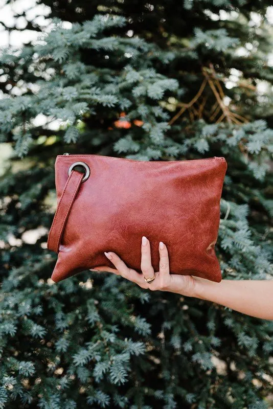 Alexa Oversized Clutch   Wristlet