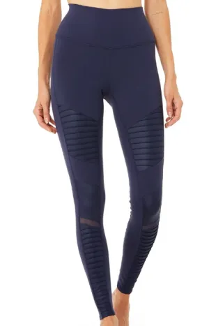 Alo Yoga Moto leg NAVY/RICH W5434R-NAVY/RICH
