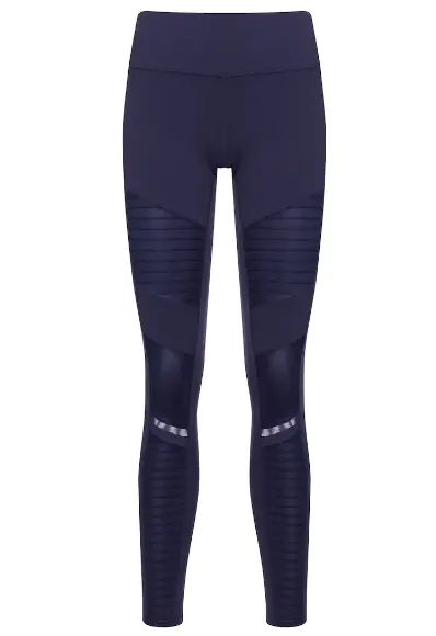 Alo Yoga Moto leg NAVY/RICH W5434R-NAVY/RICH