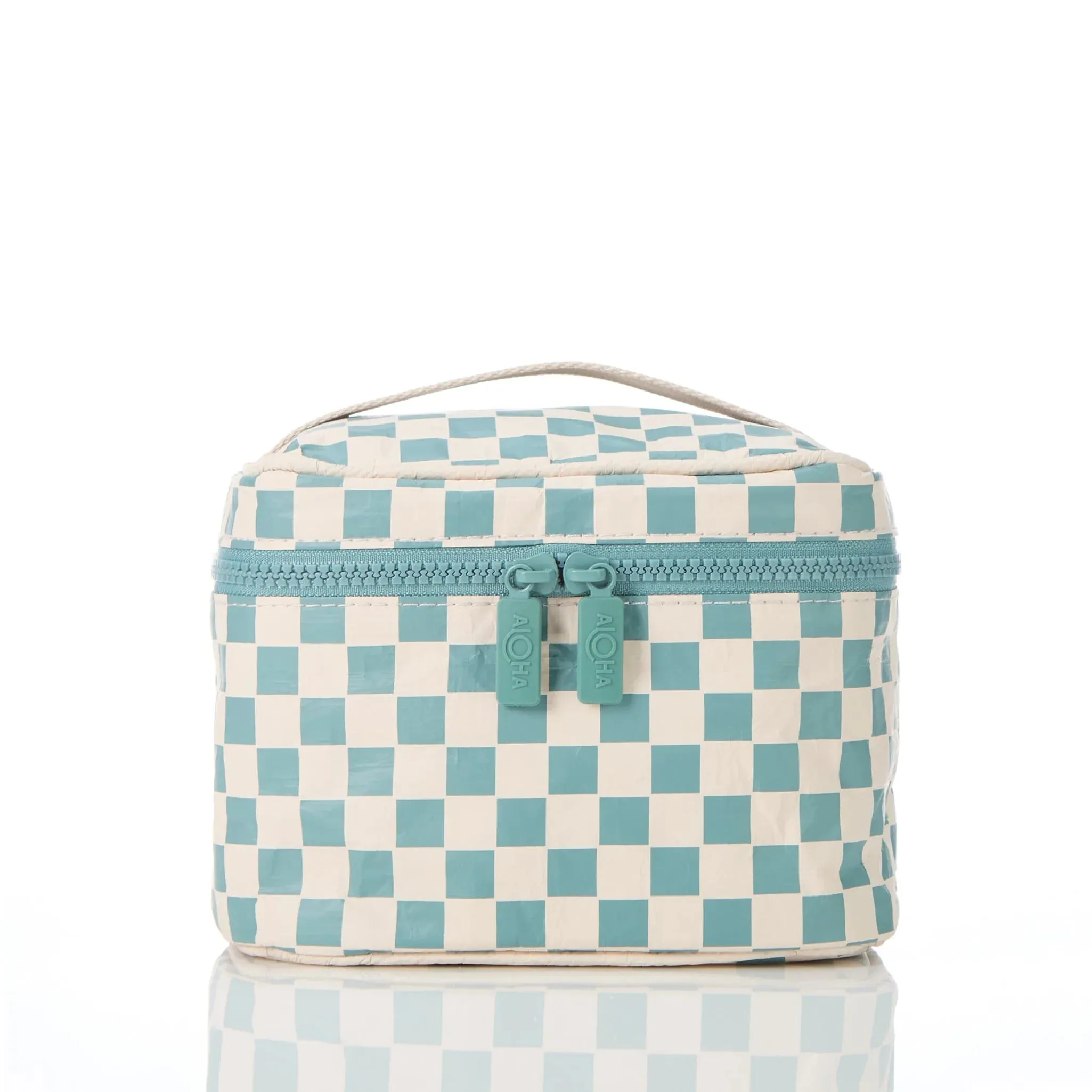 Aloha Petite Check Cabin Kit Tide On Sandstone
