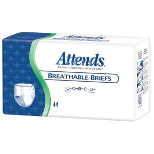 Attends Breathable Fitted Briefs w/ Flex Tabs, Size Large, Case/72 (3 bags/24)