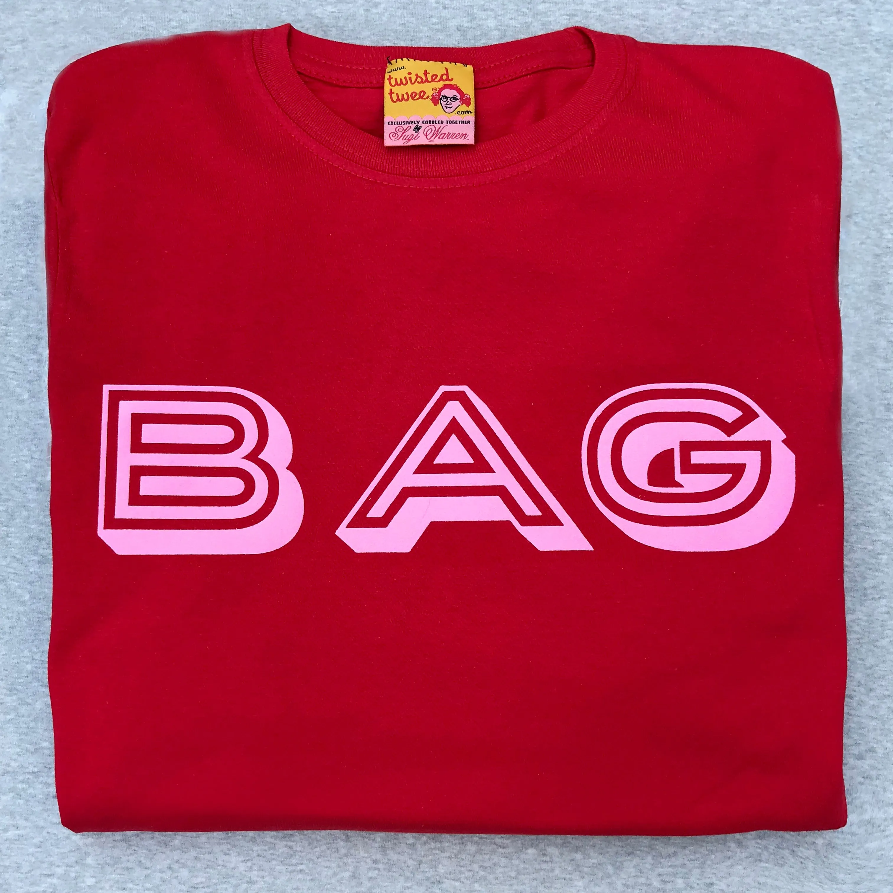 'Bag' slogan ladies t shirt for glamorous older women