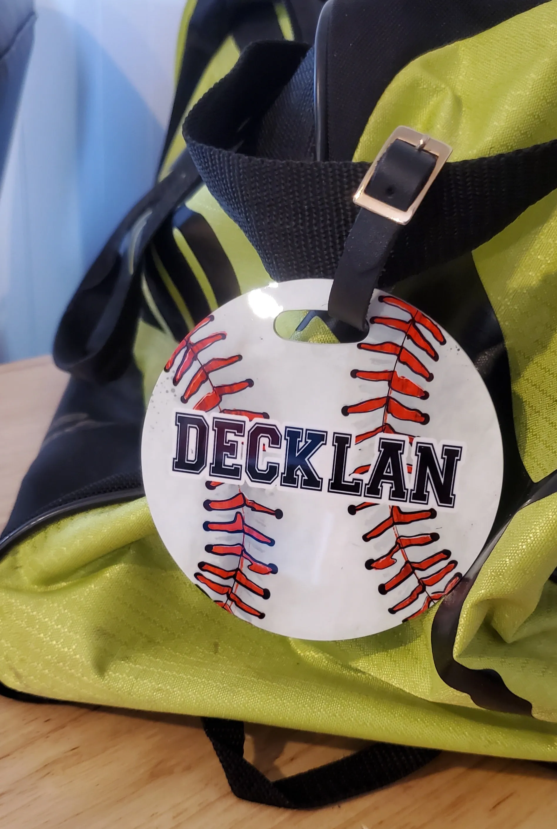 Baseball Softball Bag Tag