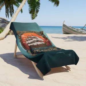 Black Harbor Beach Towel