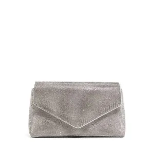 Blingita Clutch - Silver/Clear Multi