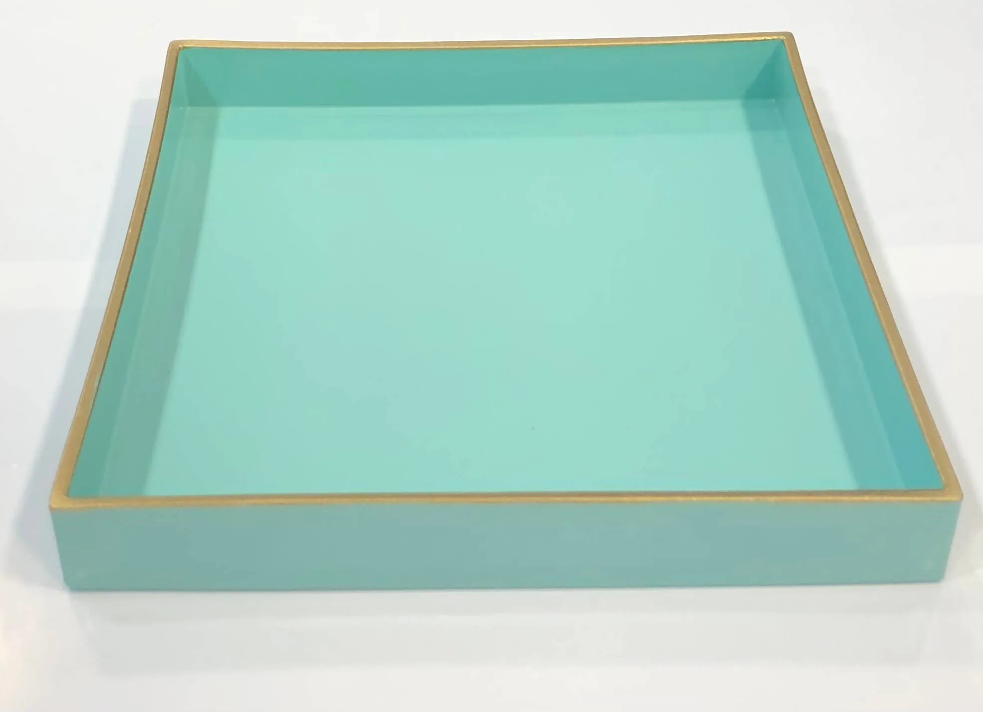 Blue Mimosa Square Tray