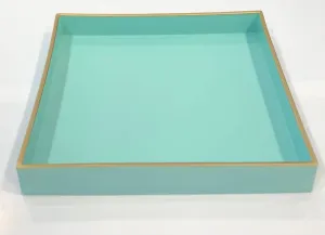 Blue Mimosa Square Tray