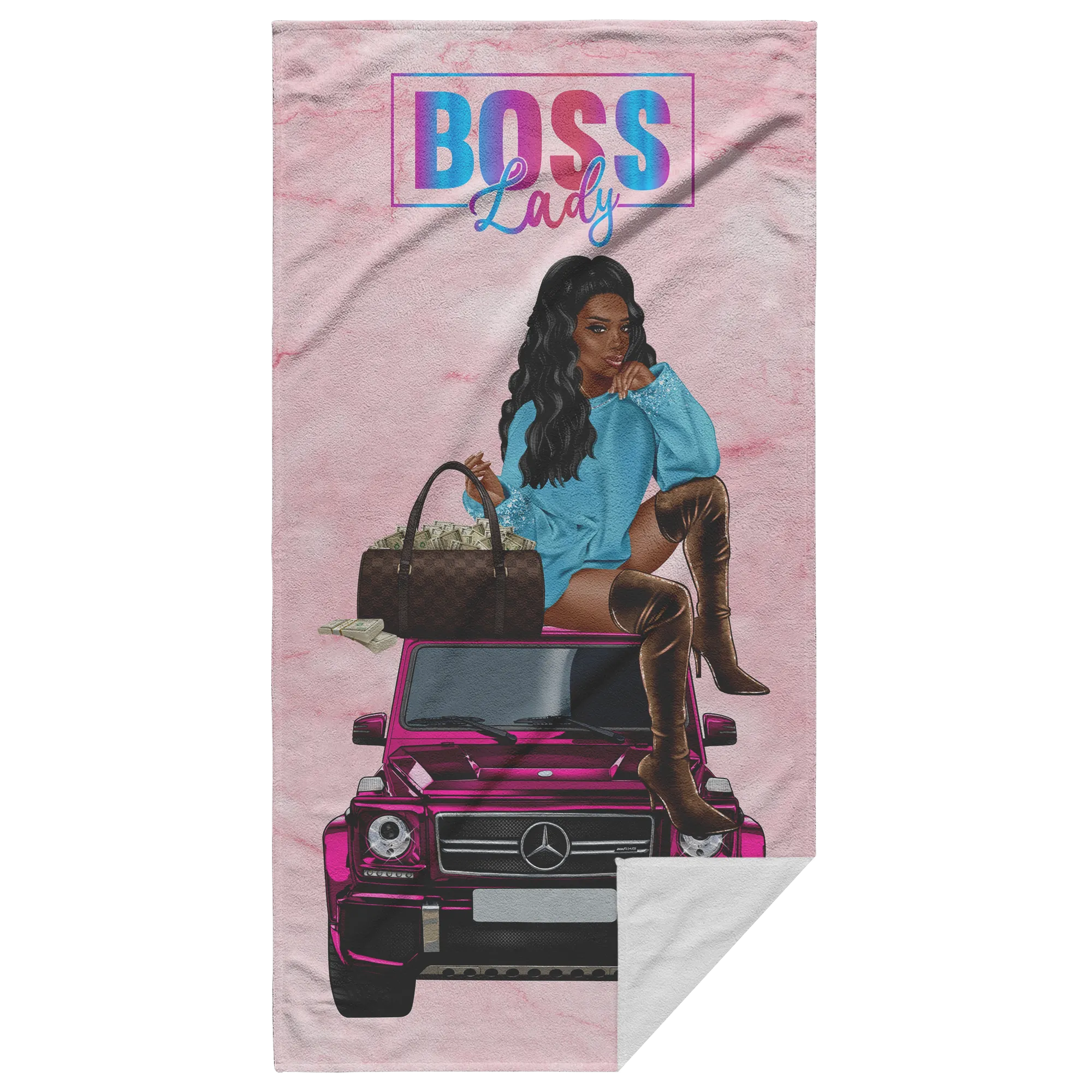 Boss Lady Beach Towel | Summer | Beach Life | Boss Babe | Luxury Gifts for Her
