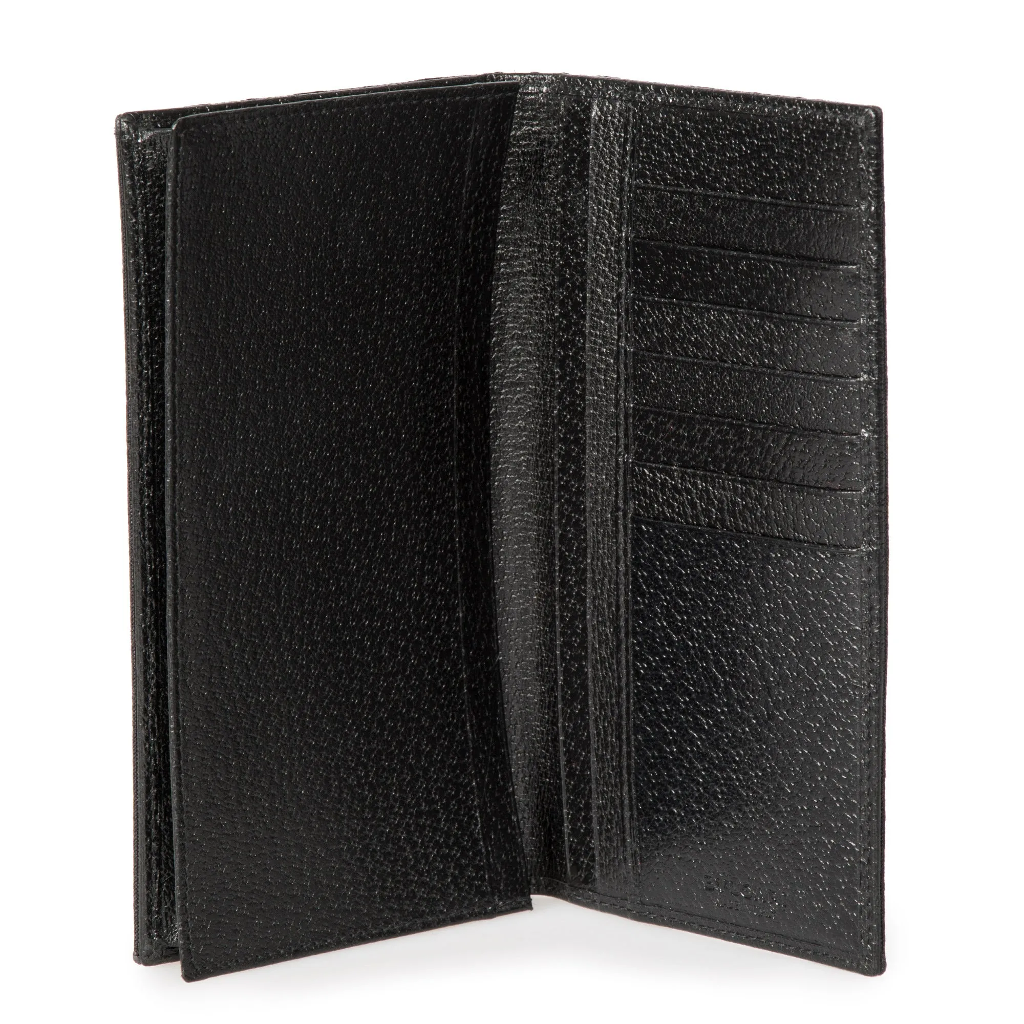 Bvlgari Black Fabric Flap Wallet