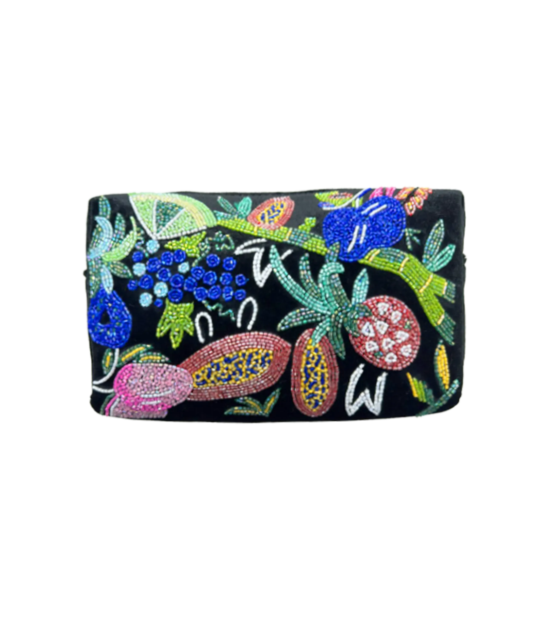 Carmensita Hand embroidered Makeup bag Christina Milian