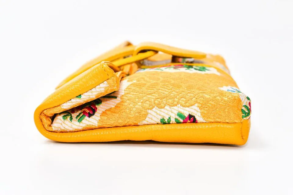 Casablanca Foldover Clutch - Yellow