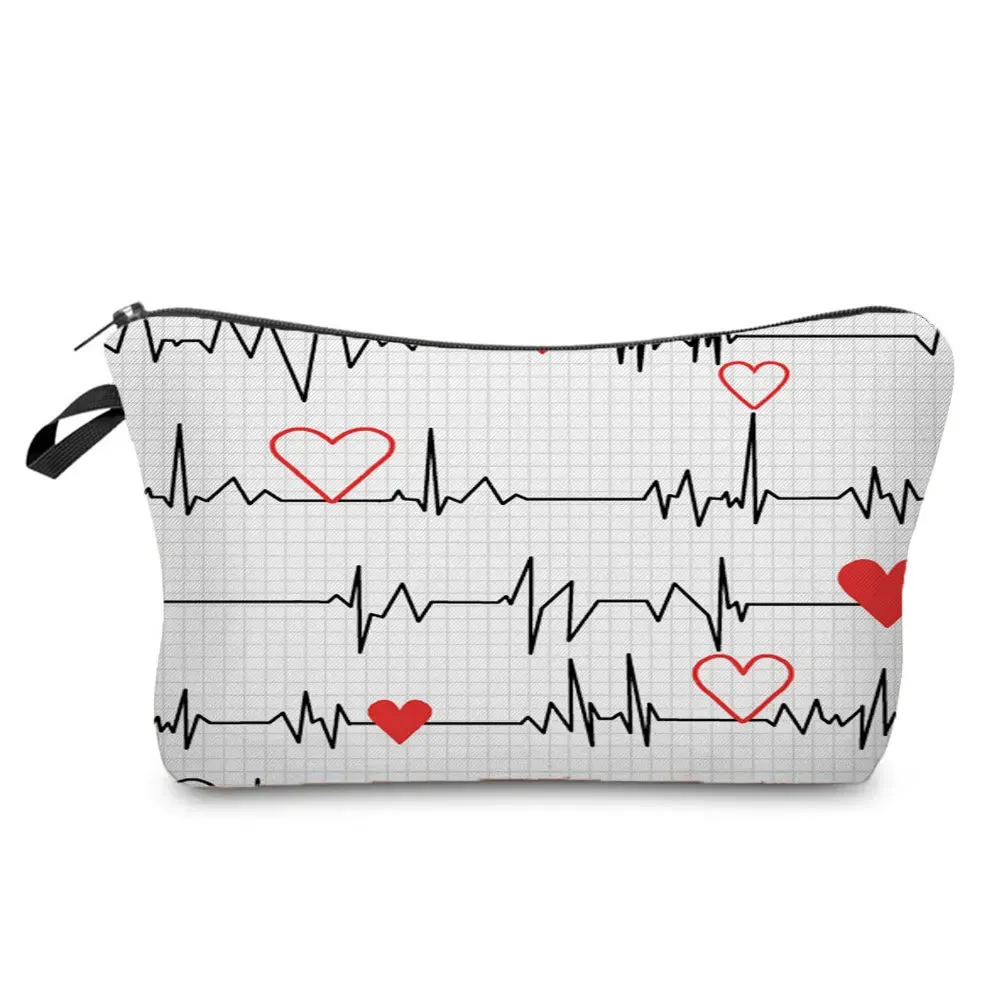 Chic Nurse Printed Cosmetic Bags