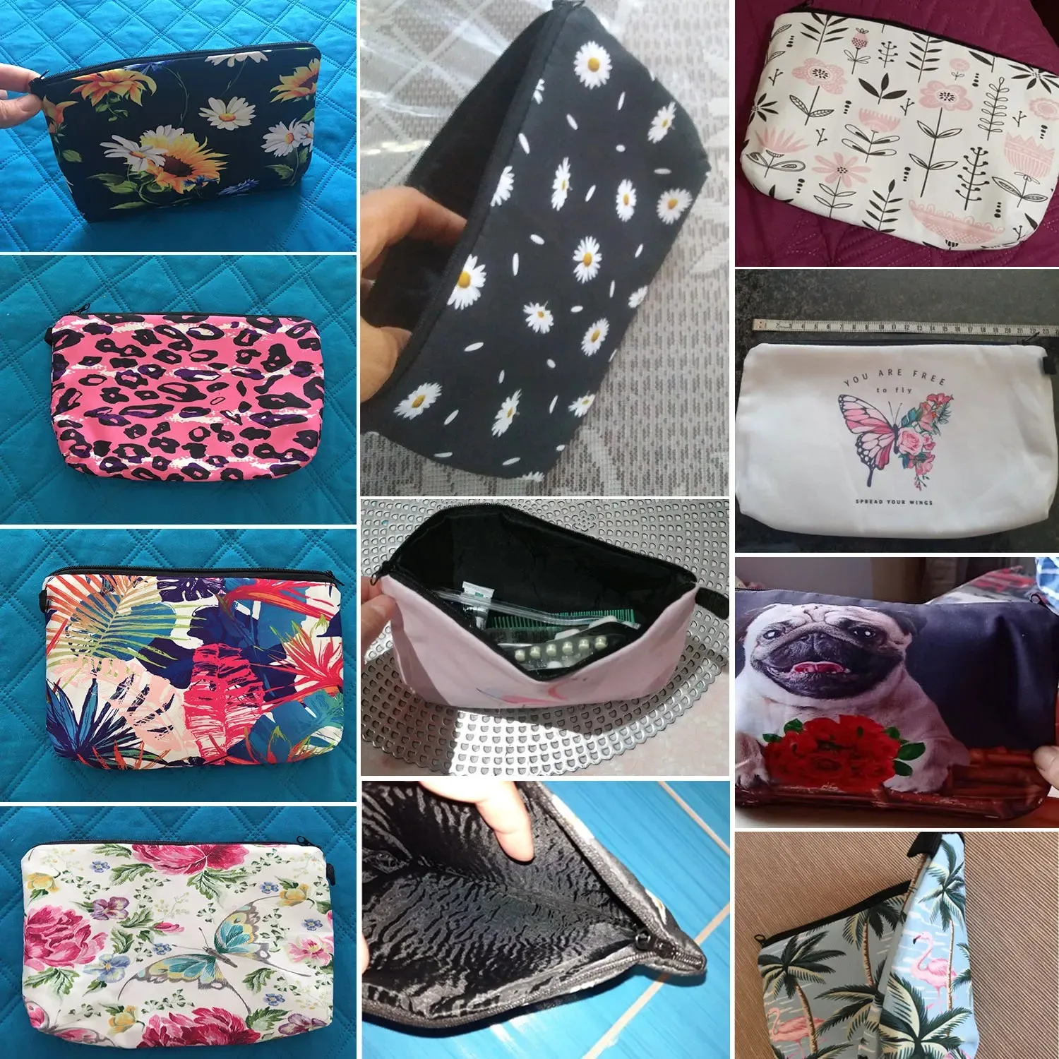 Chic Nurse Printed Cosmetic Bags