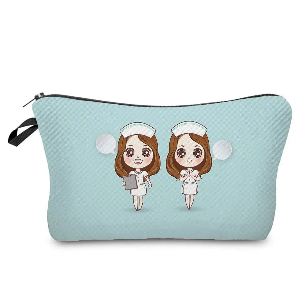 Chic Nurse Printed Cosmetic Bags
