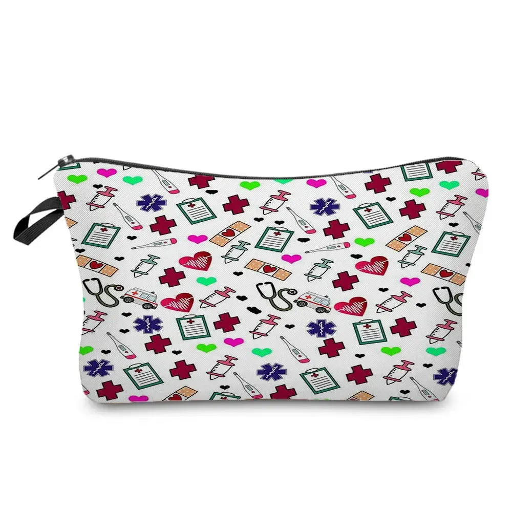 Chic Nurse Printed Cosmetic Bags