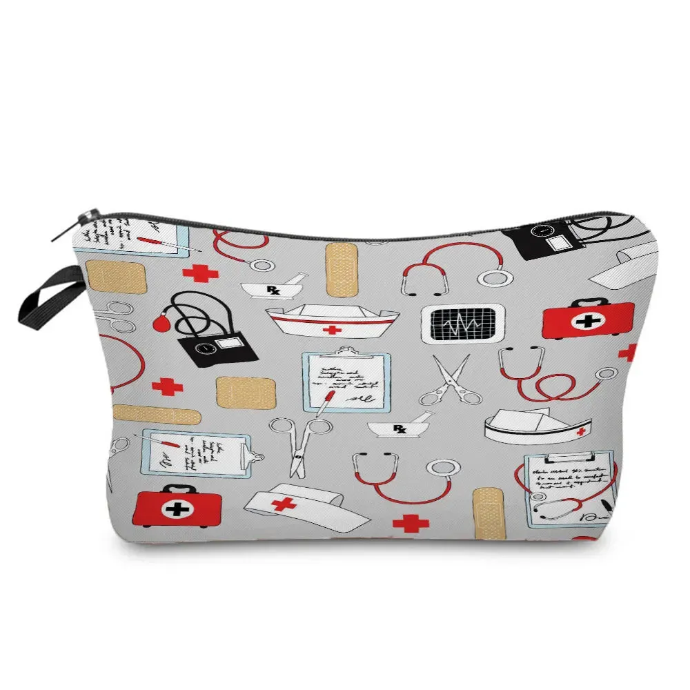 Chic Nurse Printed Cosmetic Bags