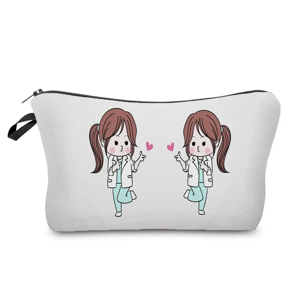 Chic Nurse Printed Cosmetic Bags
