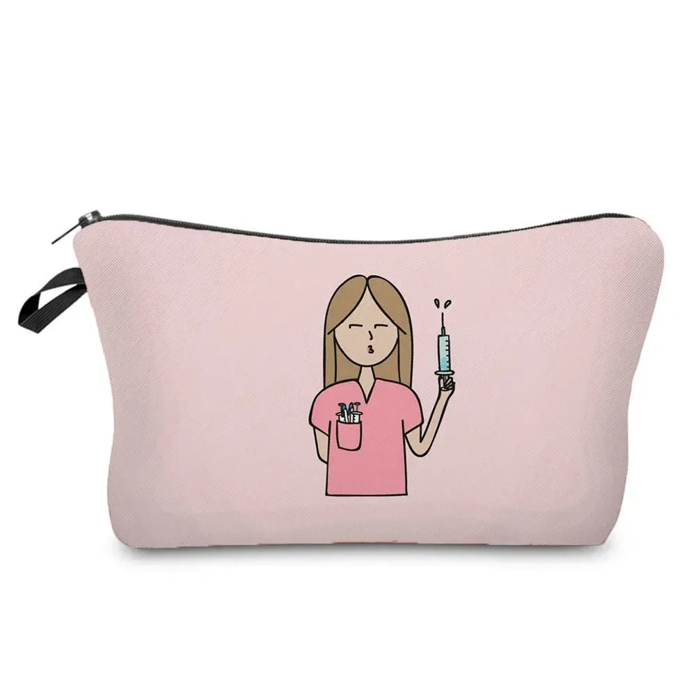 Chic Nurse Printed Cosmetic Bags