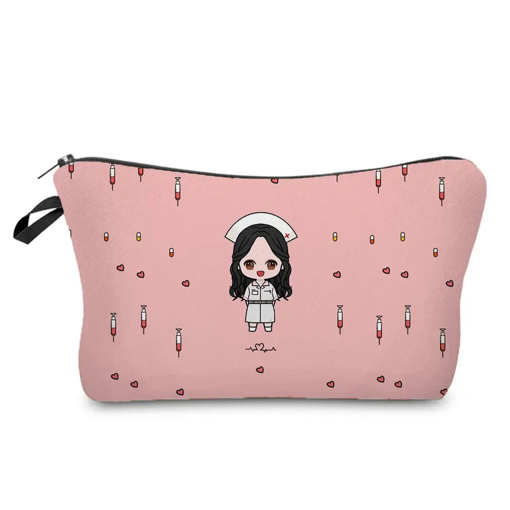 Chic Nurse Printed Cosmetic Bags