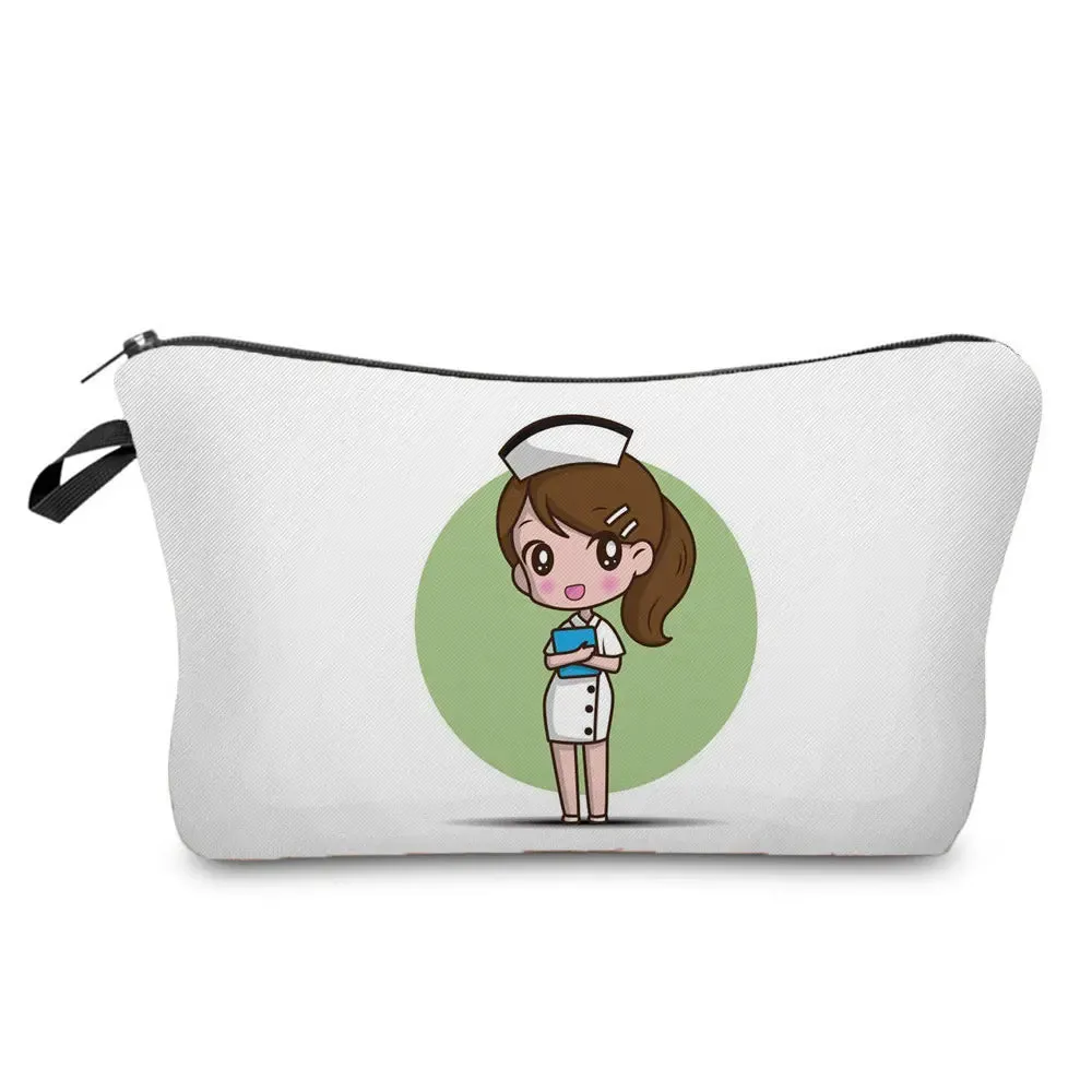 Chic Nurse Printed Cosmetic Bags