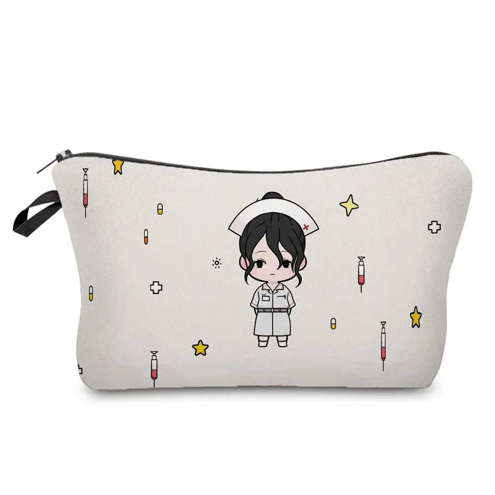 Chic Nurse Printed Cosmetic Bags