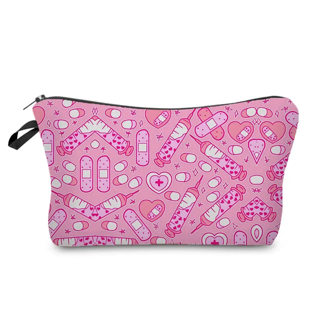 Chic Nurse Printed Cosmetic Bags