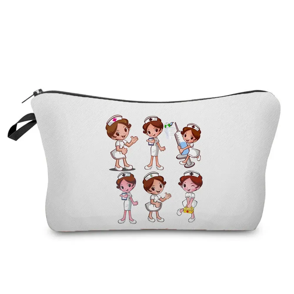 Chic Nurse Printed Cosmetic Bags