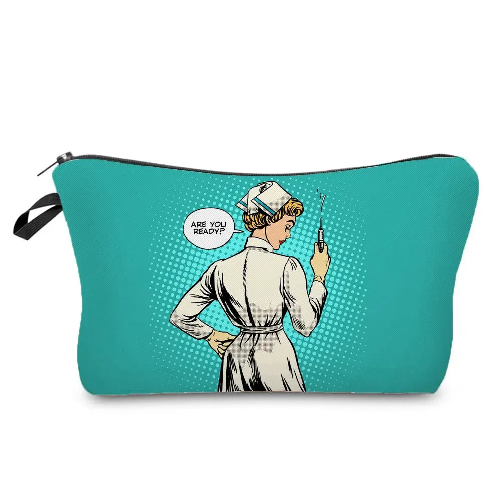 Chic Nurse Printed Cosmetic Bags