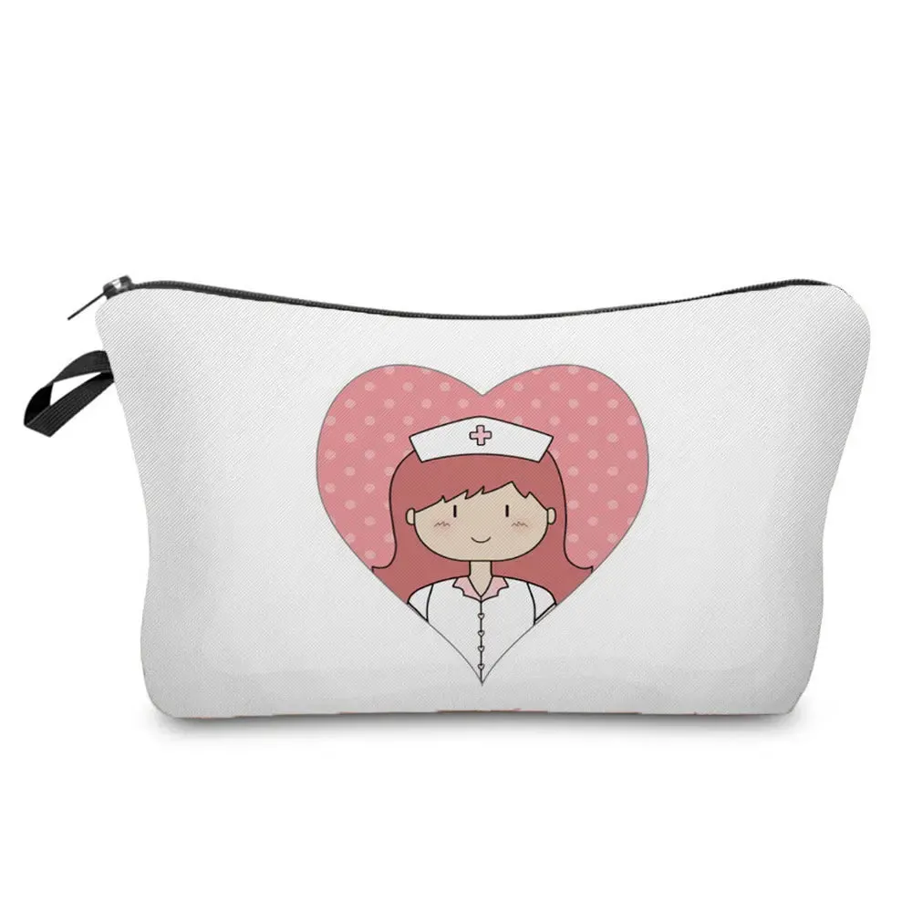 Chic Nurse Printed Cosmetic Bags