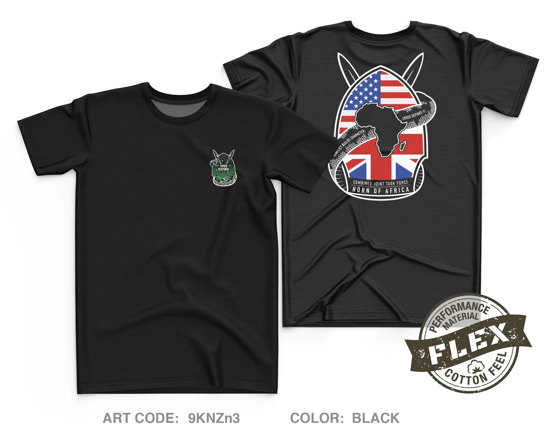 CJ-35 Crisis Response, CJTF-HOA Core Men's SS Flex Performance Tee - 9KNZn3