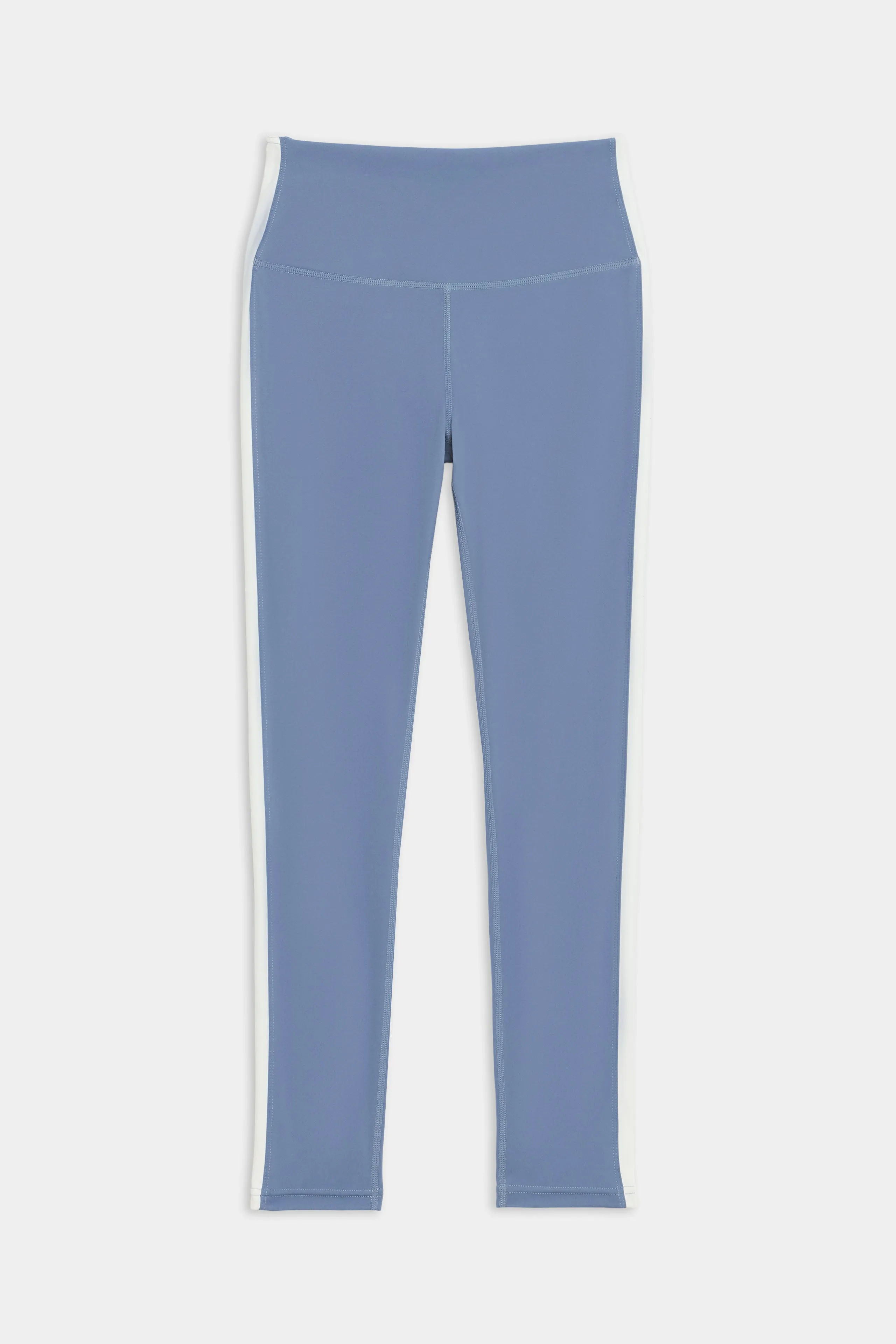 Clare High Waist Rigor 7/8 - Steel Blue/White