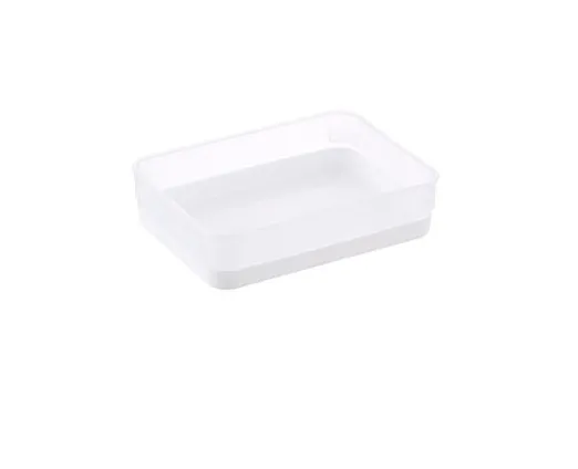 Clear & White Drawer Organizer Trays