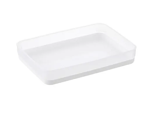 Clear & White Drawer Organizer Trays