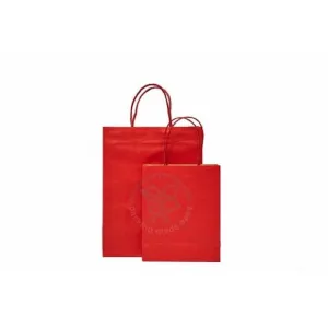 Colored Kraft Paper Bag (Red), 18 x 8 x 22cm (H)