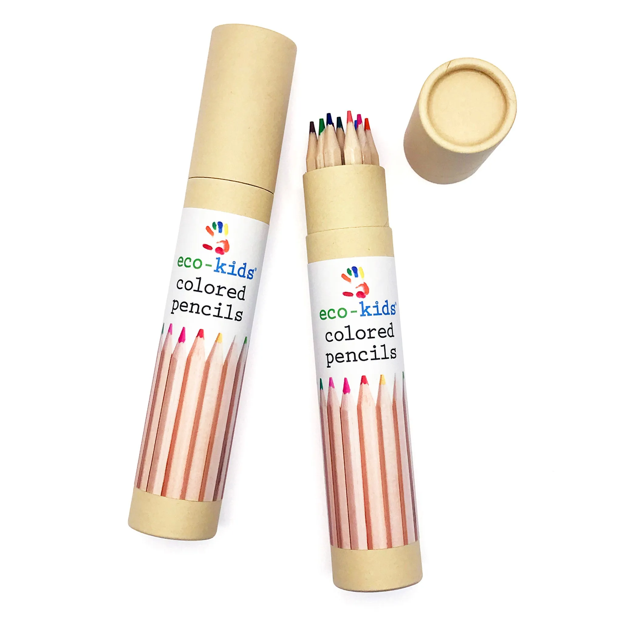 Colored Pencils in cardboard tube