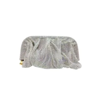 Crystal Luxe Evening Bag - Silver