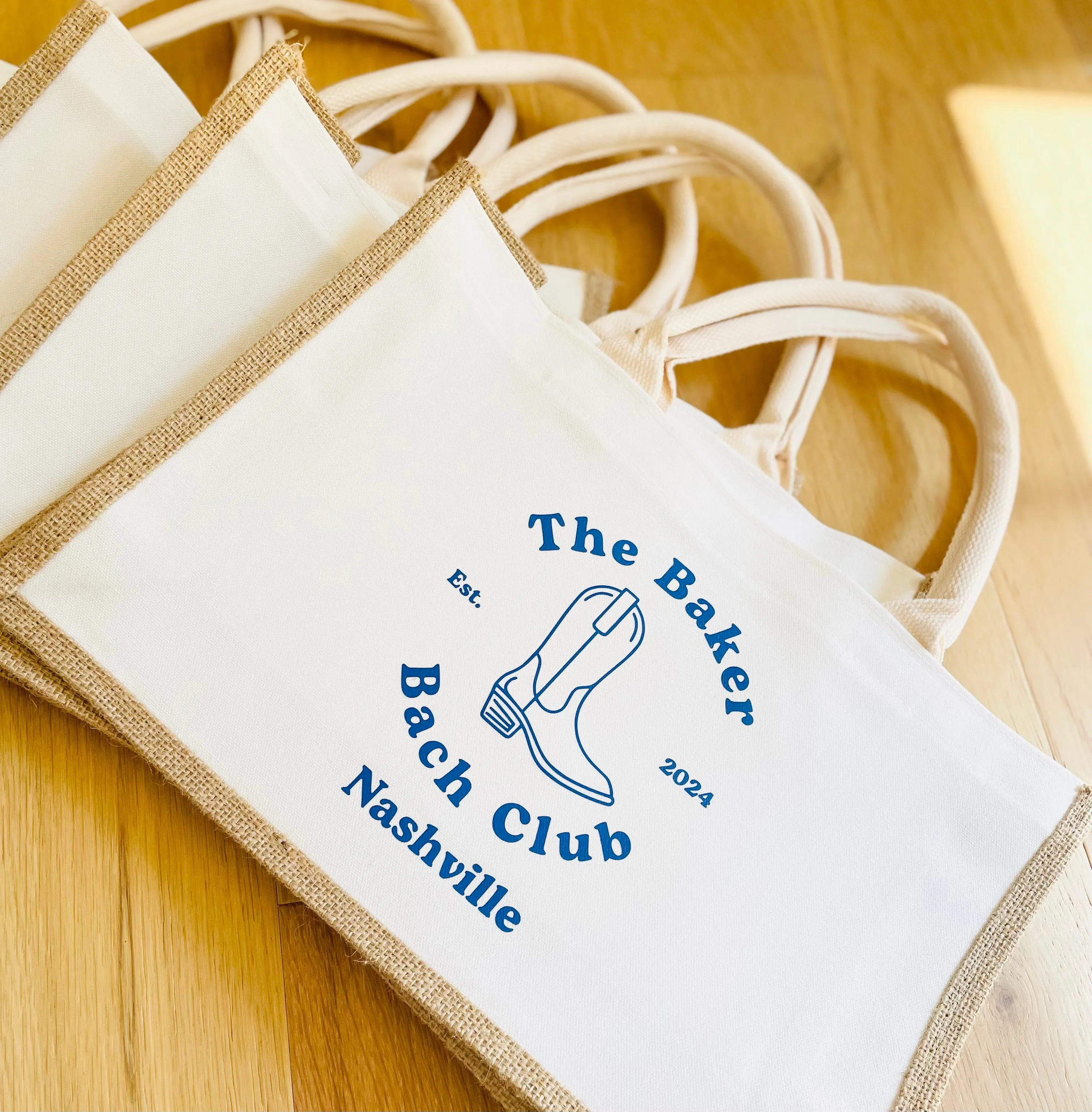 Custom Jute Bridesmaid Bags