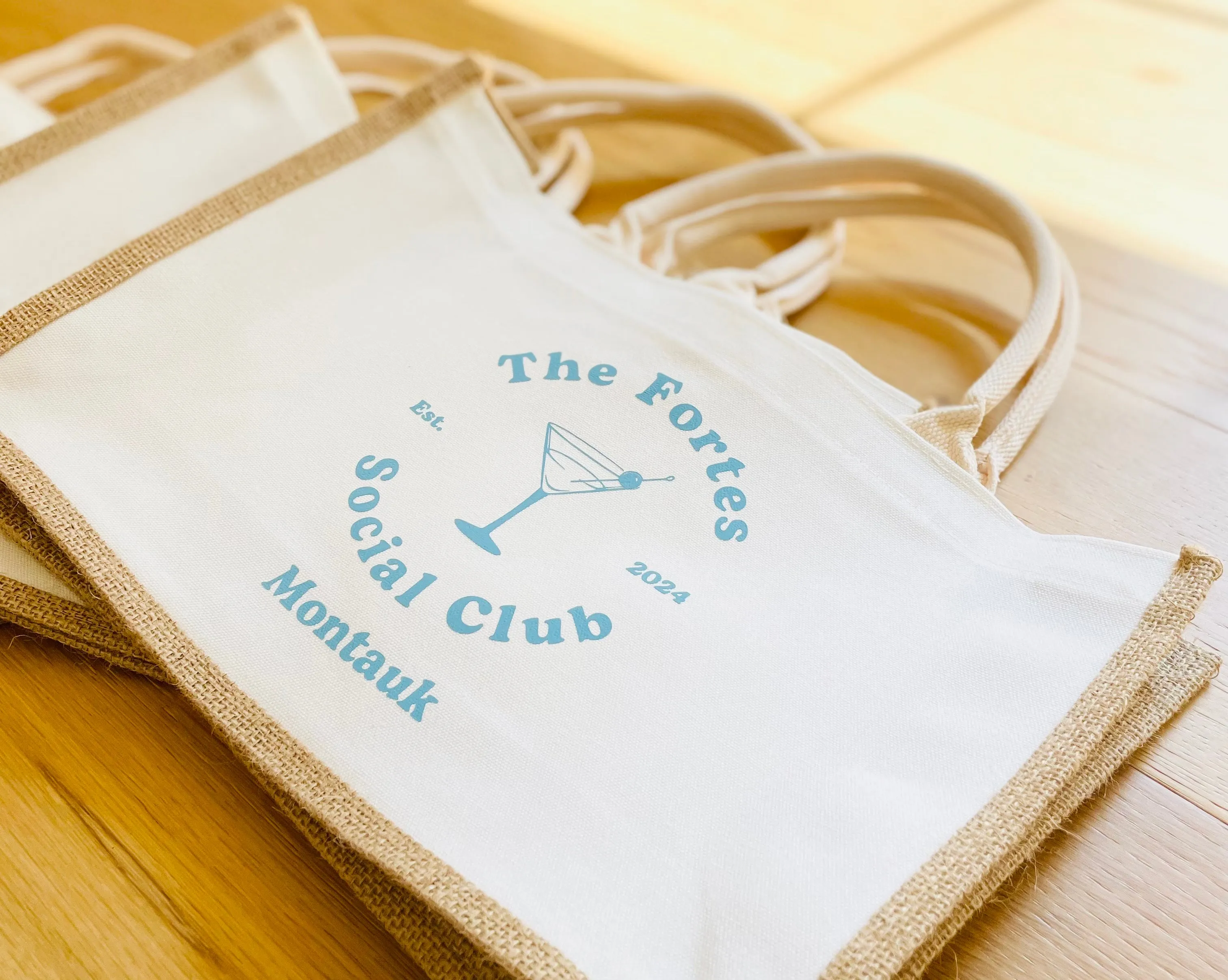 Custom Jute Bridesmaid Bags